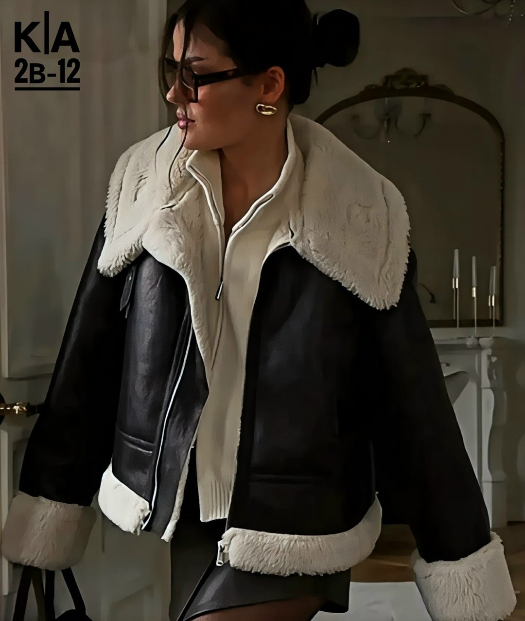 куртка из искусственной кожи женская,куртка из искусственной кожи,стильная дубленка,женская дубленка авиатор из экокожи,модная куртка