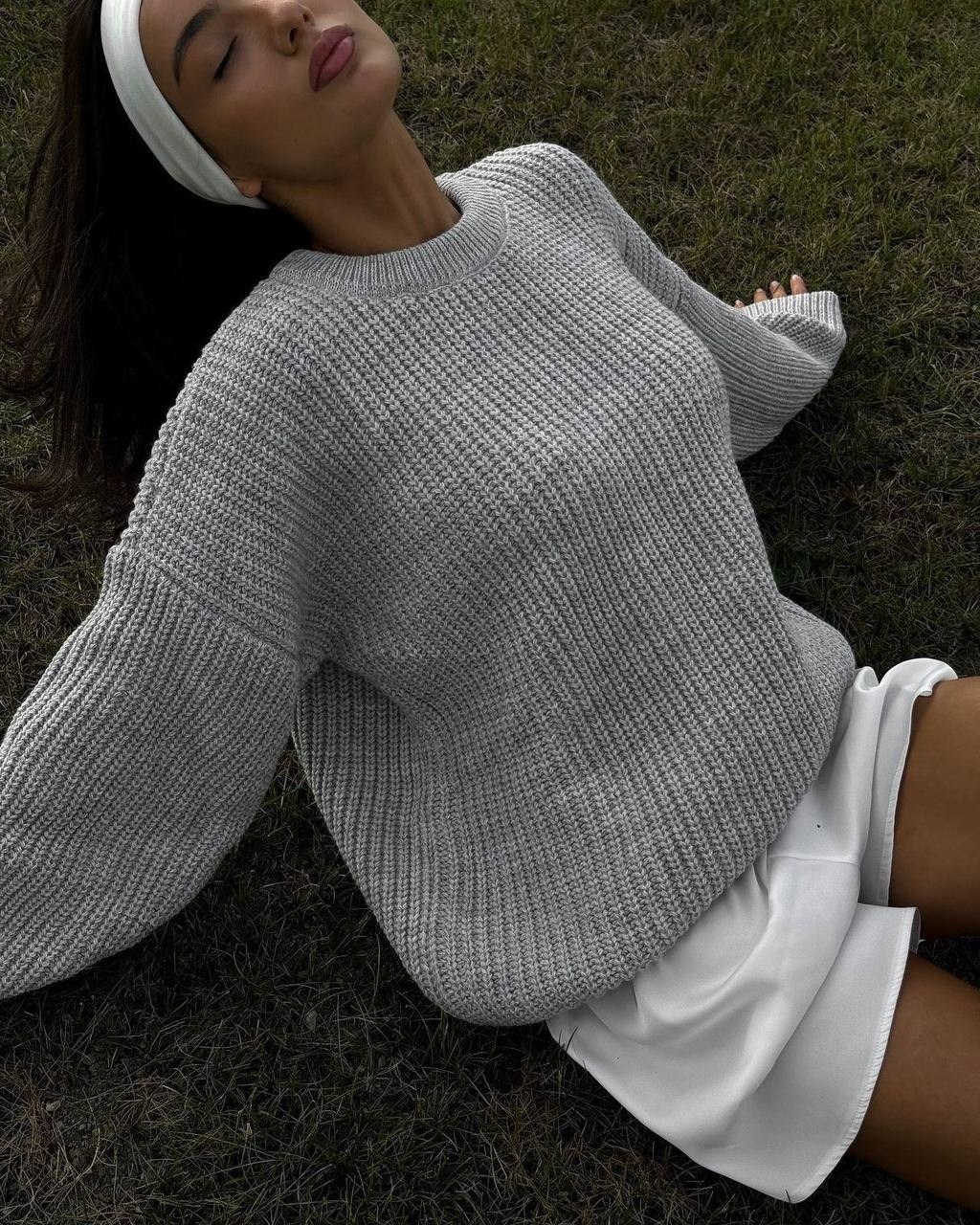 свитер крупной вязки,свитер оверсайз вязаный,свитер оверсайз удлиненный,свитер вязаный длинный оверсайз,джемпер оверсайз