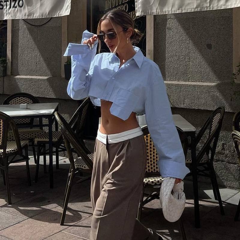 рубашка женская укороченная,стильная блузка,блузка модная,блузка повседневная,женская рубашка