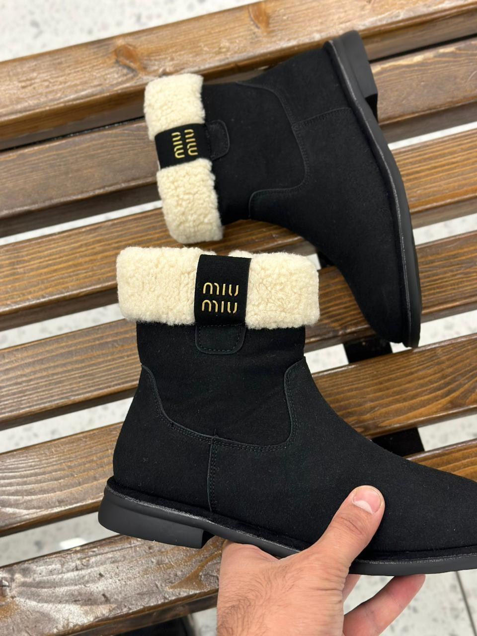 зимняя  женская,,ботинки зимние женские,ботинки женские,ботинки miu miu