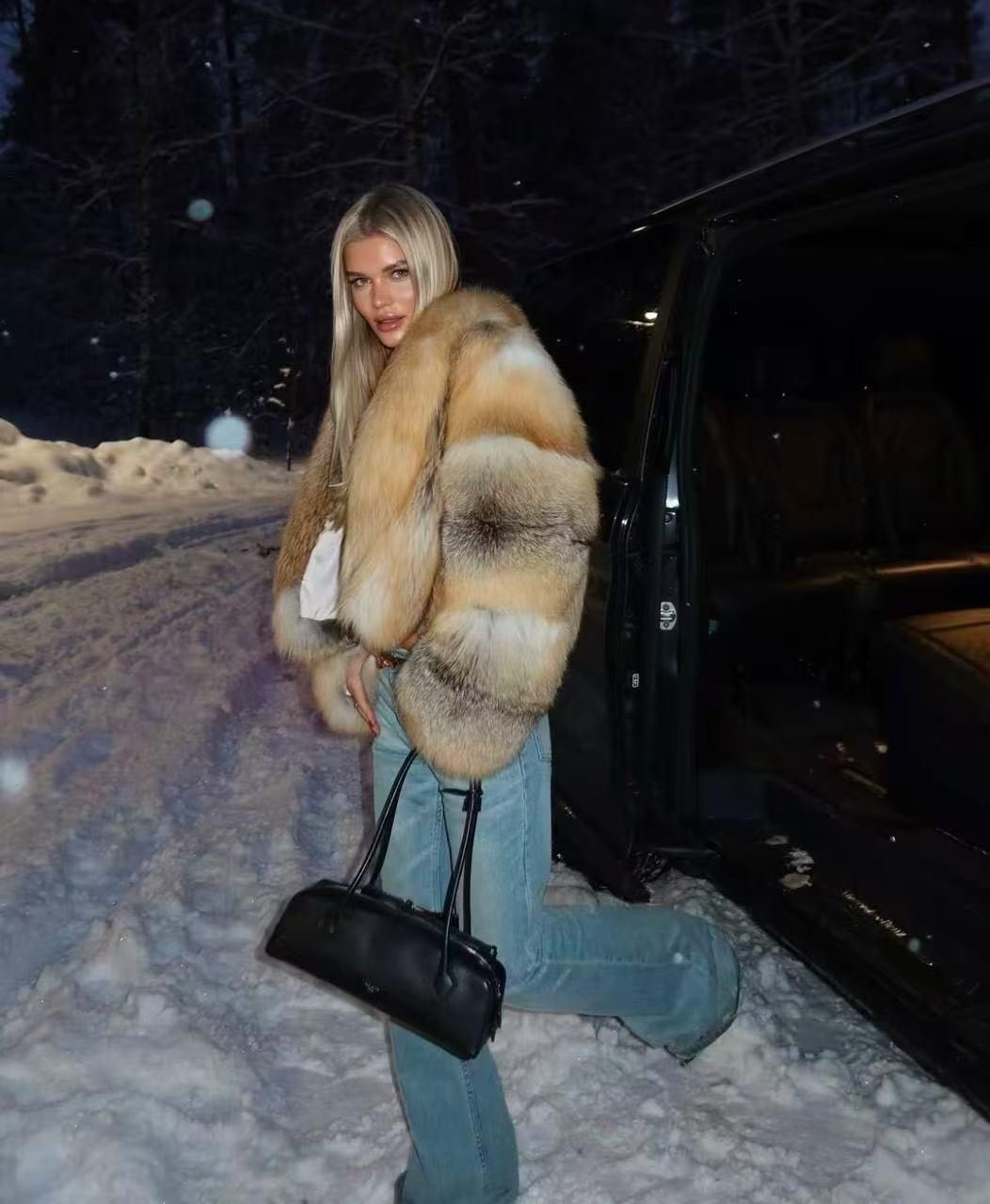 шуба лиса,шуба из лисы,мех лисы,шуба стиль,зимняя мода