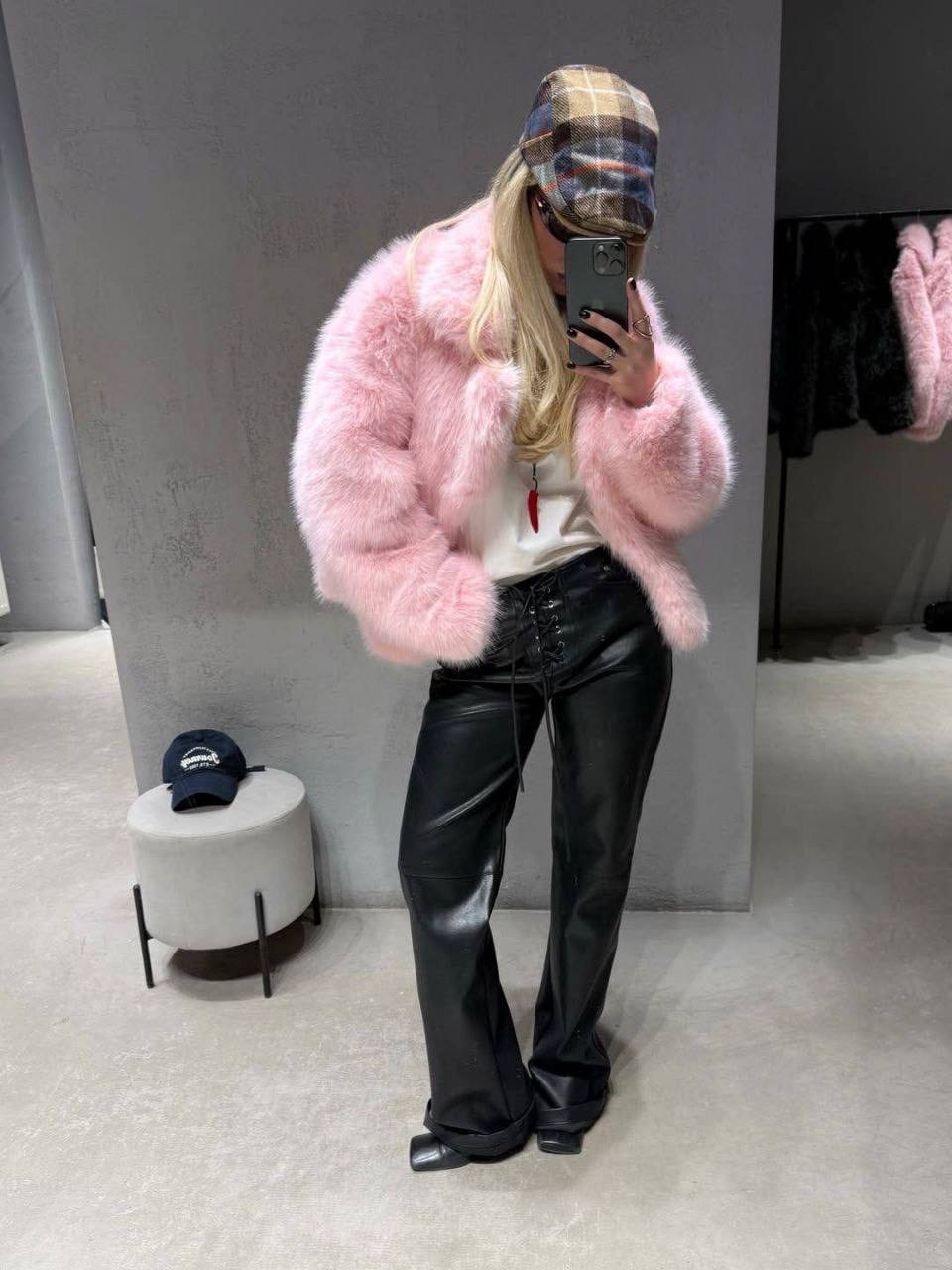 розовая шубка,шуба розовая,пальто из искусственного меха,шуба женская,меховая куртка