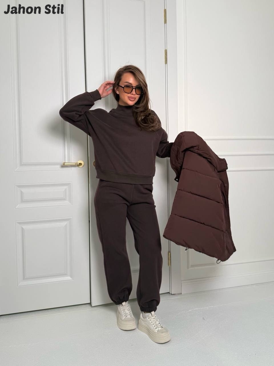 костюм тройка с курткой,стильные костюмы,костюм женский на флисе,костюм теплый,костюм женский тёплый