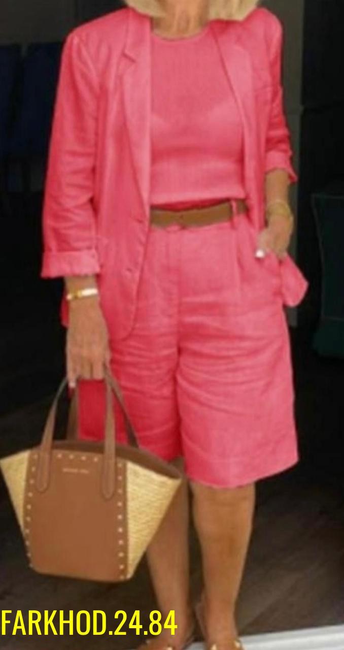 костюм женский двойка летний,костюмы женские летние,стильные костюмы,летняя одежда для женщин,летние костюмы