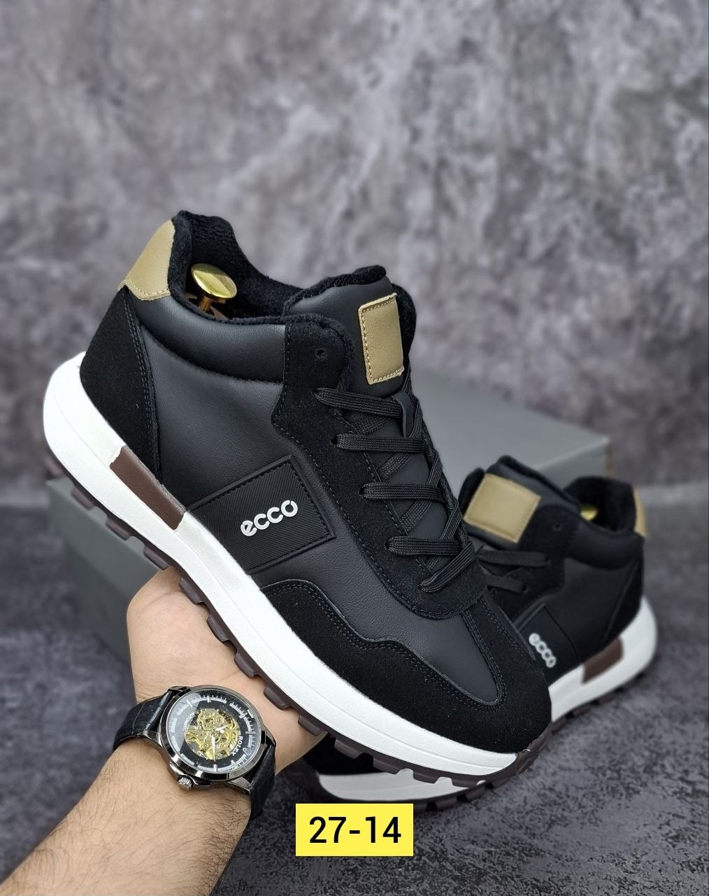 кроссовки мужские ecco,,мужские зимние кроссовки,мужские кроссовки, мужская кроссовки