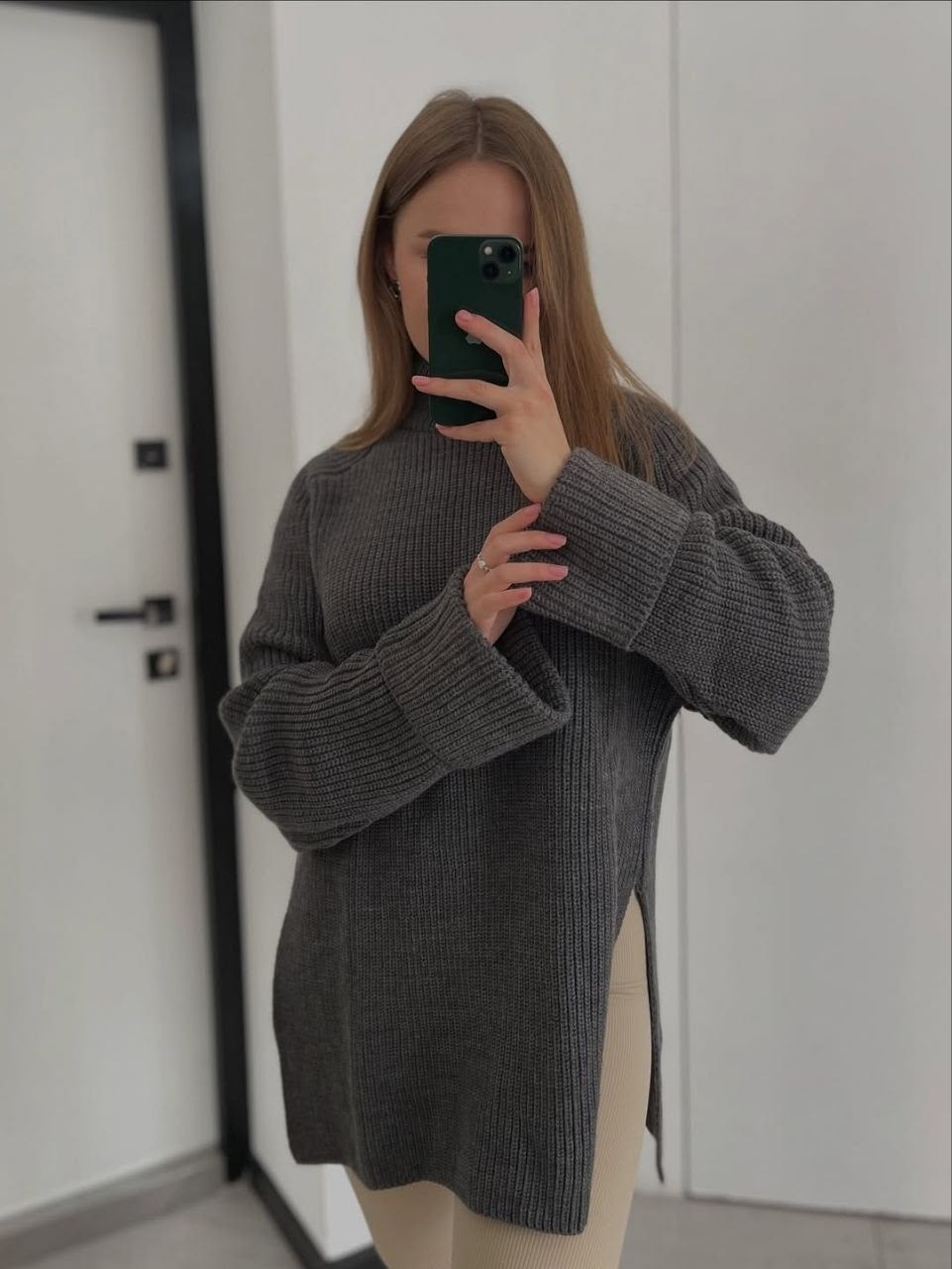 вязаный свитер оверсайз,свитер оверсайз вязаный удлиненный,бежевый джемпер,свитер удлиненная,свитер длинный оверсайз вязаный