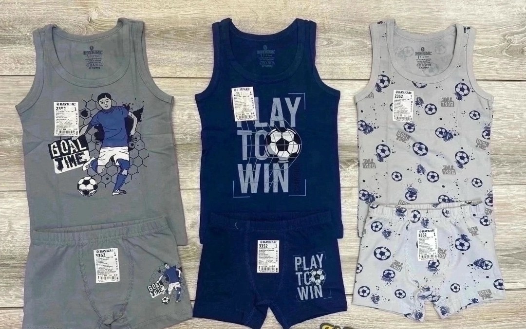 комплект майка и трусы для мальчика 164-170,комплект боксеры + майка байкар,майка baykar для мальчиков,комплект маек baykar,майка байкар для мальчика