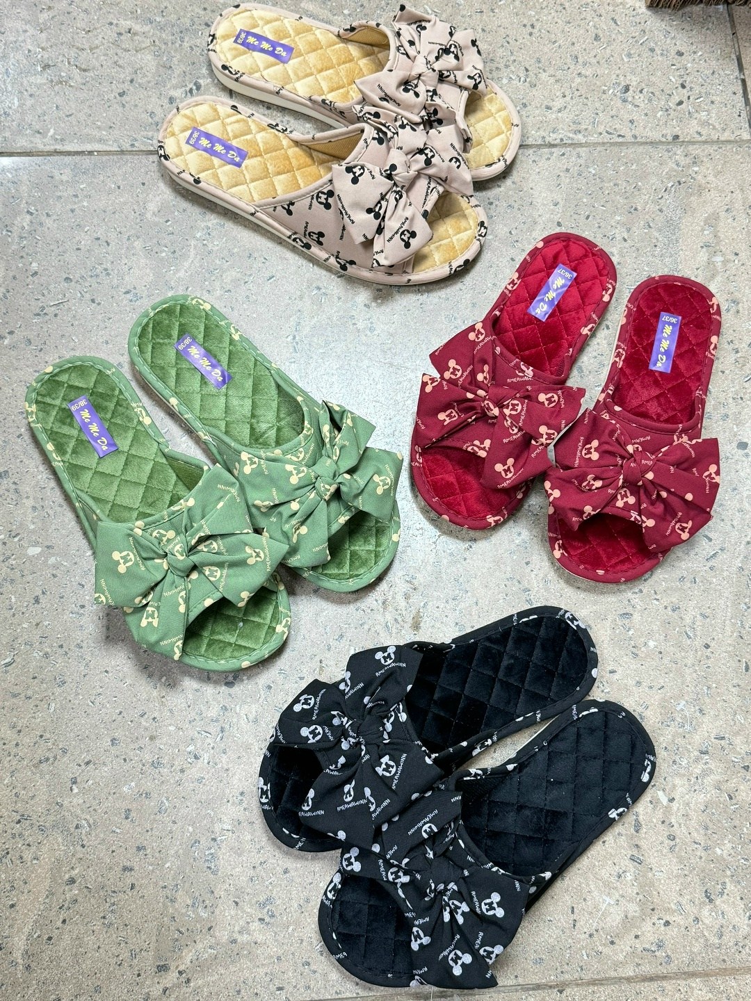 женские шлепанцы,тапочки с бантом,шлепки с бантом,тапочки домашние женские открытые,домашние тапочки