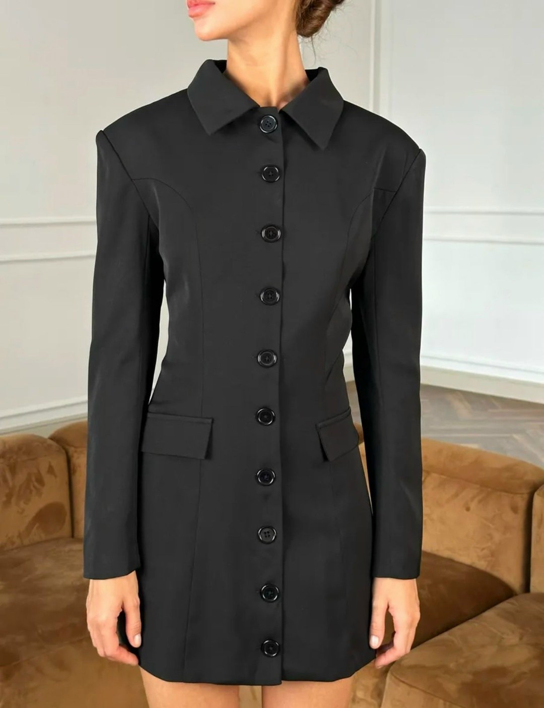 черное платье пиджак,платье пиджак,платье жакет,стильное платье,женское платье пиджак