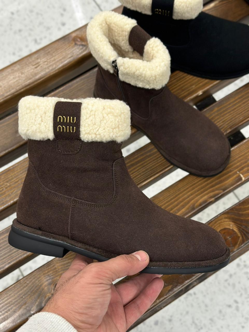 зимняя  женская,,ботинки зимние женские,ботинки женские,ботинки miu miu