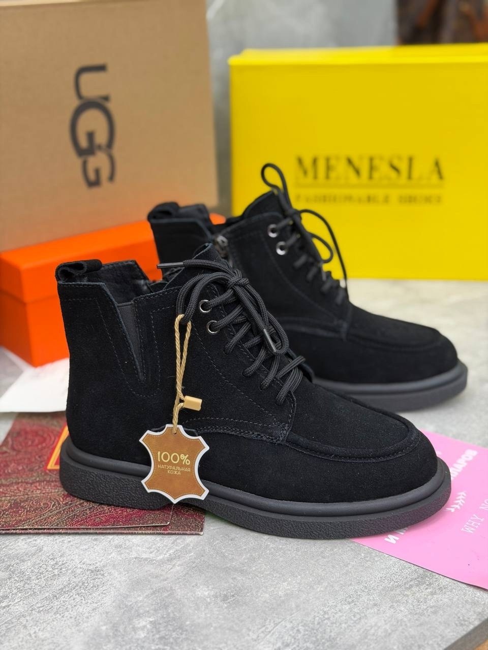 ,ugg neumel,ботинки зимние ugg,замшевые ботинки,ботинки мужские ugg