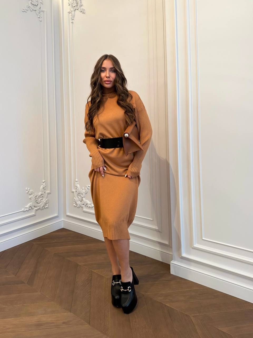 трикотажное платье,шерстяное платье,платье вязаное,платье лапша с поясом,платье осеннее