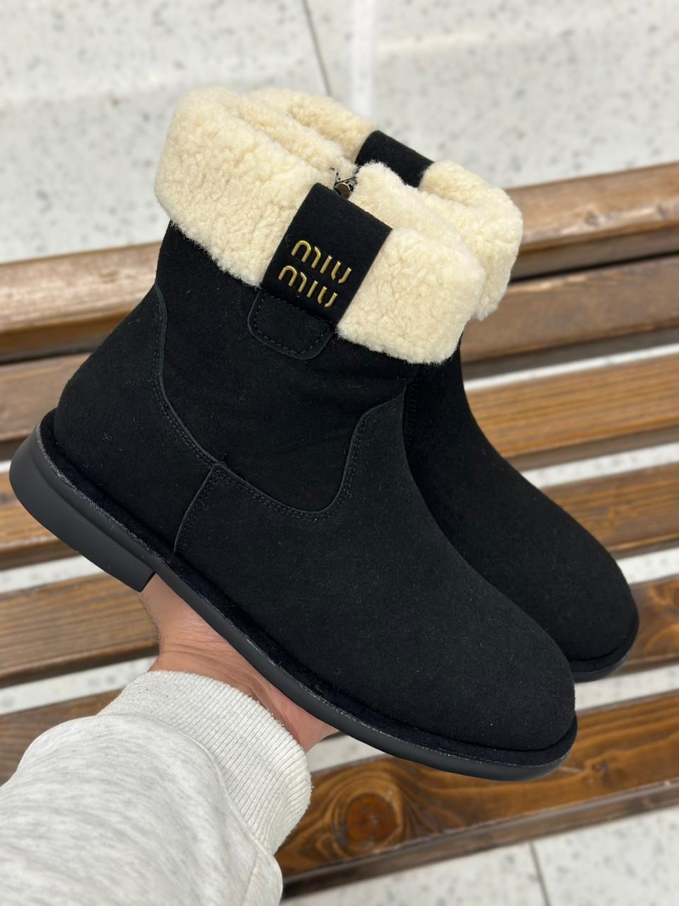 зимняя  женская,,ботинки зимние женские,ботинки женские,ботинки miu miu