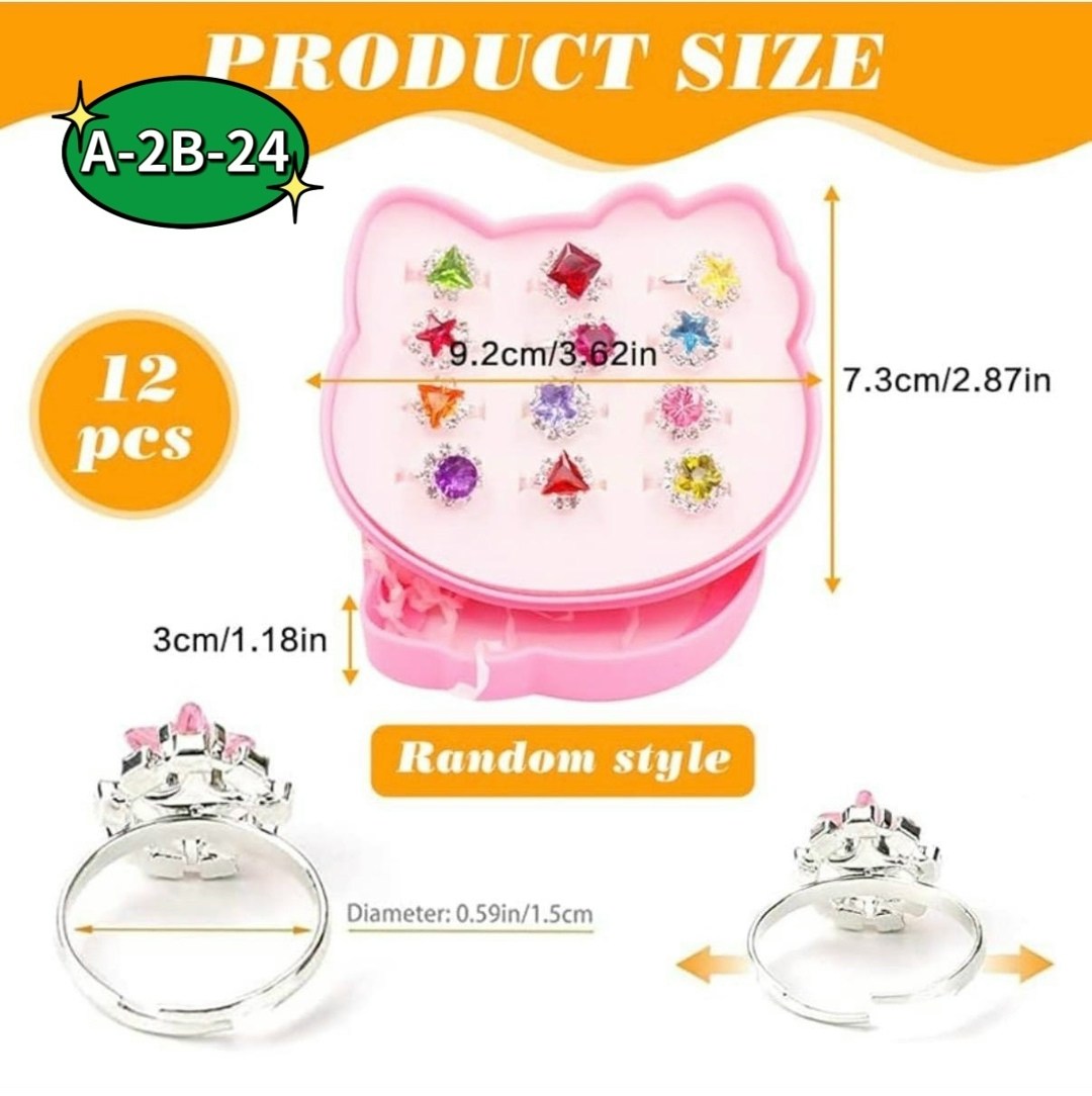 кольца детские,детские колечки,набор колечек для девочки,кольца для девочек,набор детских колечек