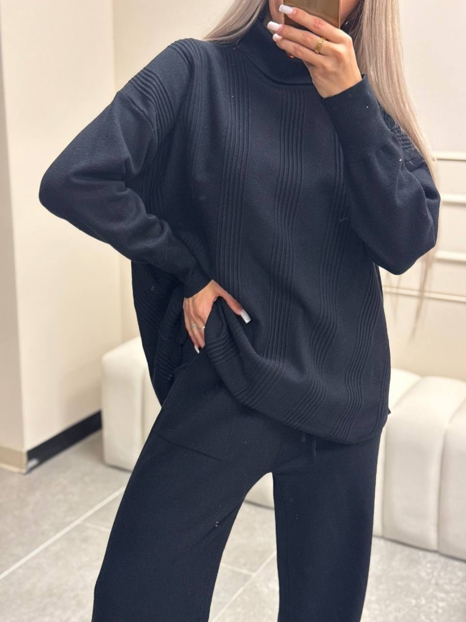 трикотажные костюмы,стильные костюмы,костюм лапша с брюками,женский костюм,вязаные костюмы