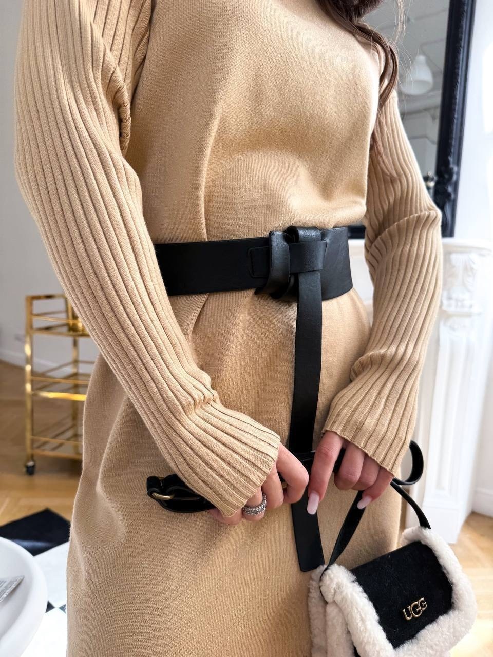 трикотажное платье,платье с поясом,платье cвободного кроя,платье,платье вязаное