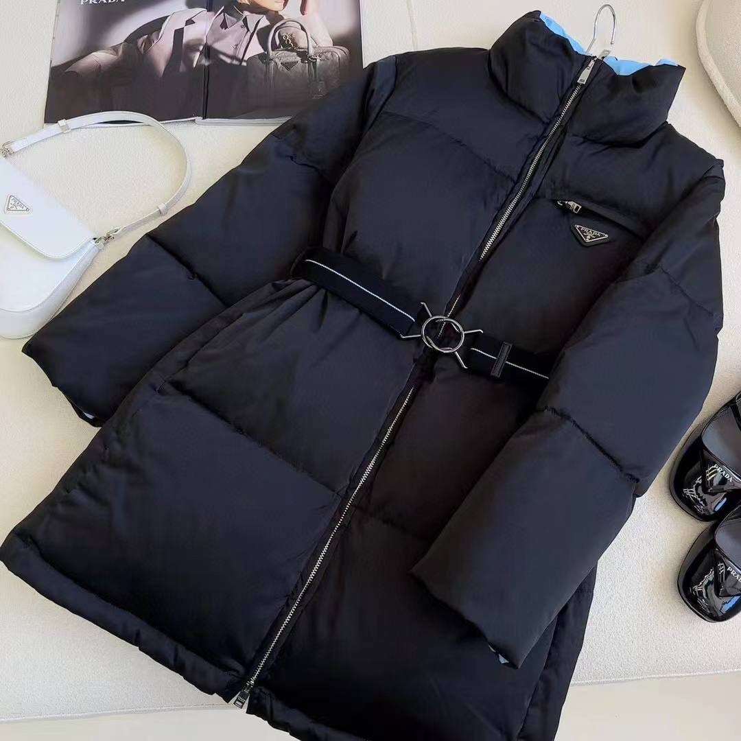 пуховик для женщин,пуховик двусторонний,черный пуховик,пуховик,пуховик прада