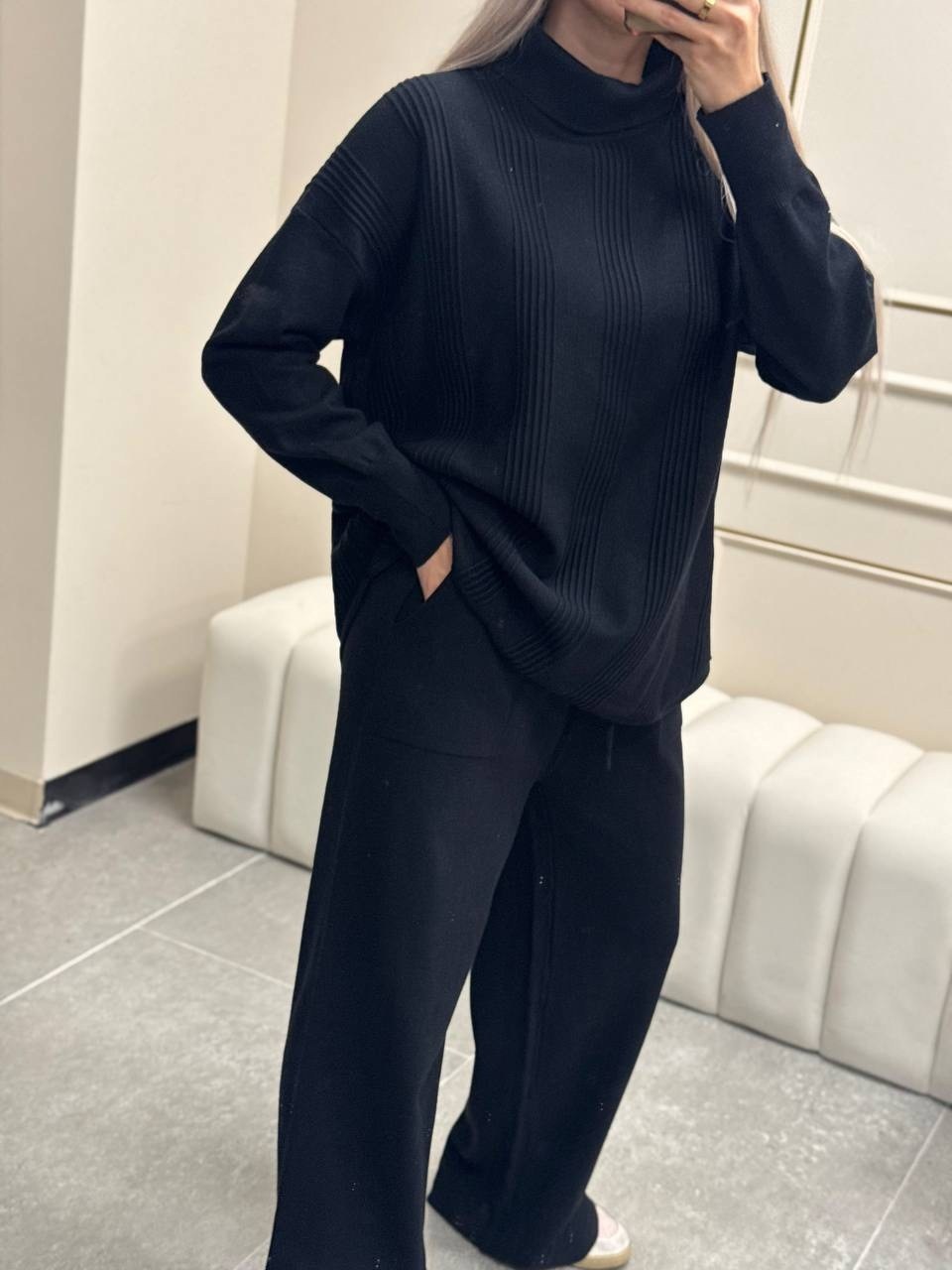 трикотажные костюмы,стильные костюмы,костюм лапша с брюками,женский костюм,вязаные костюмы