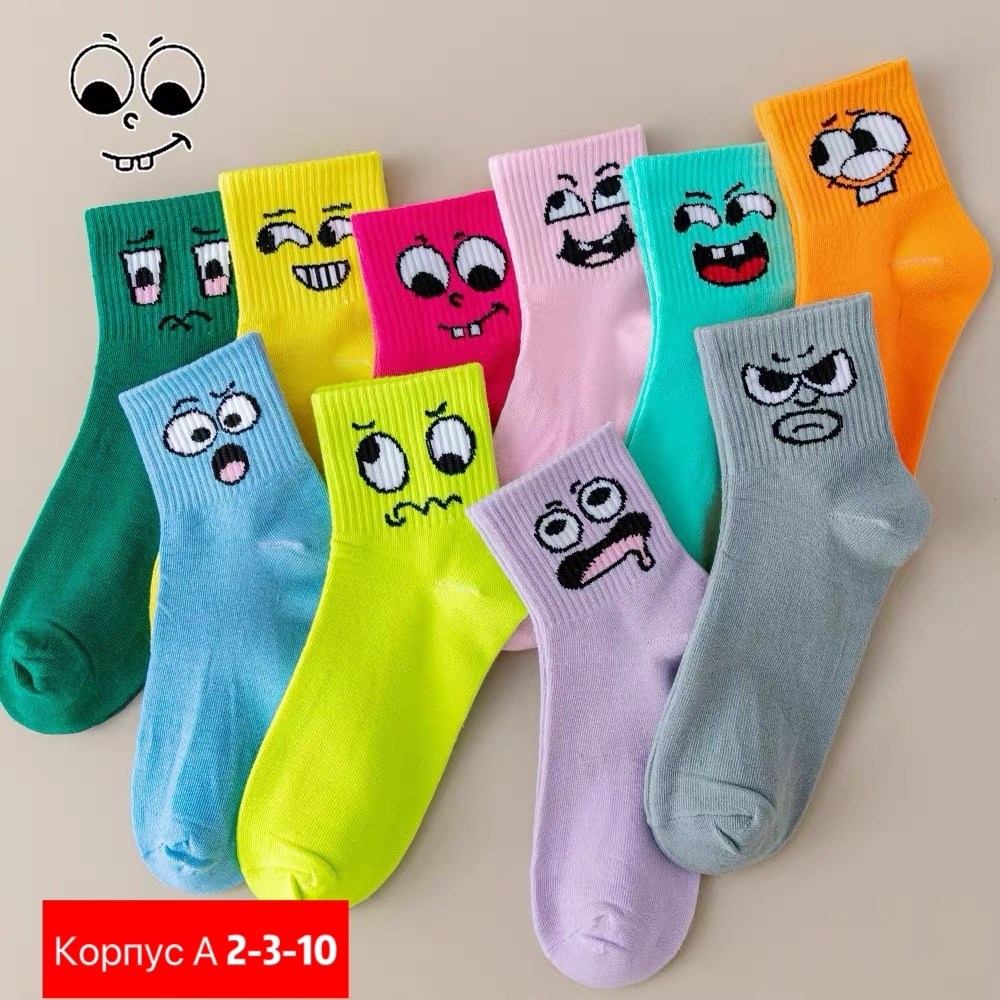 носки неделька,женские спортивные носки,носки хлопковые,носки женские,носки фанни сокс