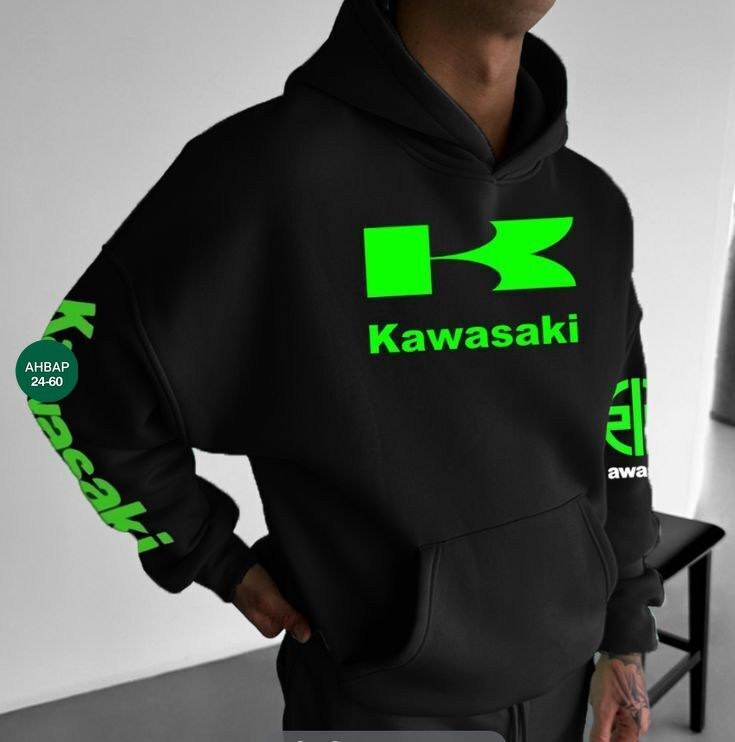 толстовка кавасаки,толстовка,толстовки худи,одежда толстовка