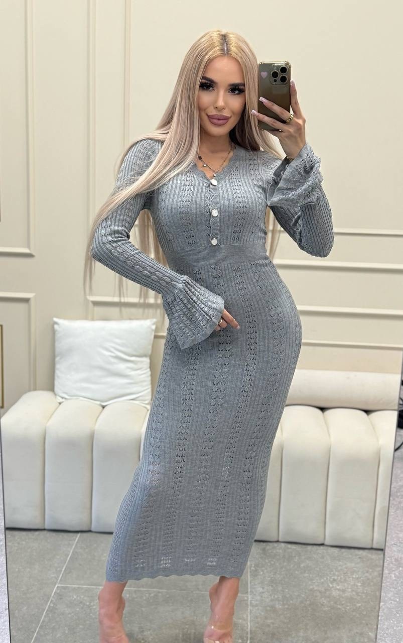вязаные платья,платье серое трикотажное,трикотажное платье лапша,трикотажное платье,платье женское вязаное
