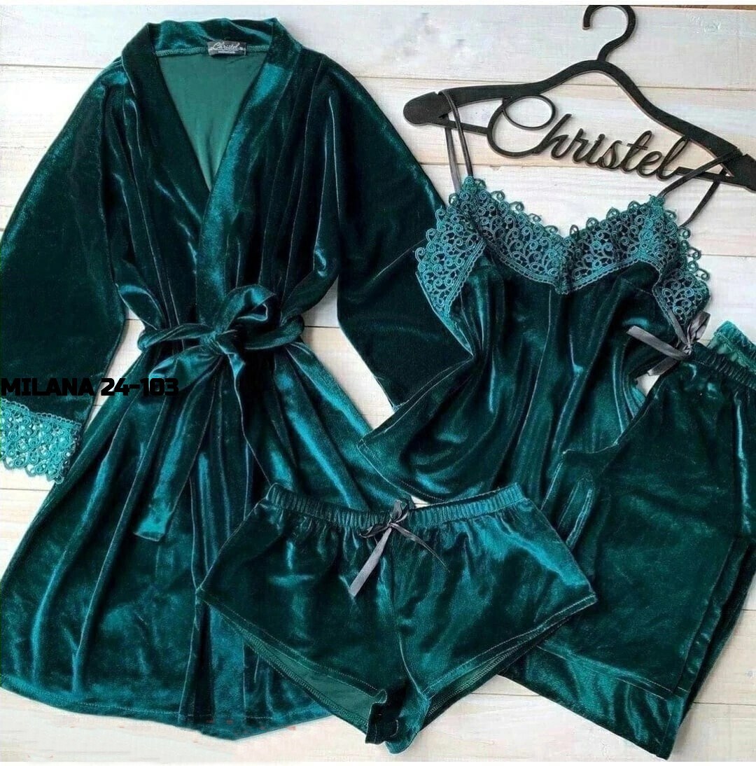 пижама велюр,пижама комплект,пижамы женски,пижама из бархата,пеньюар женский бархатный