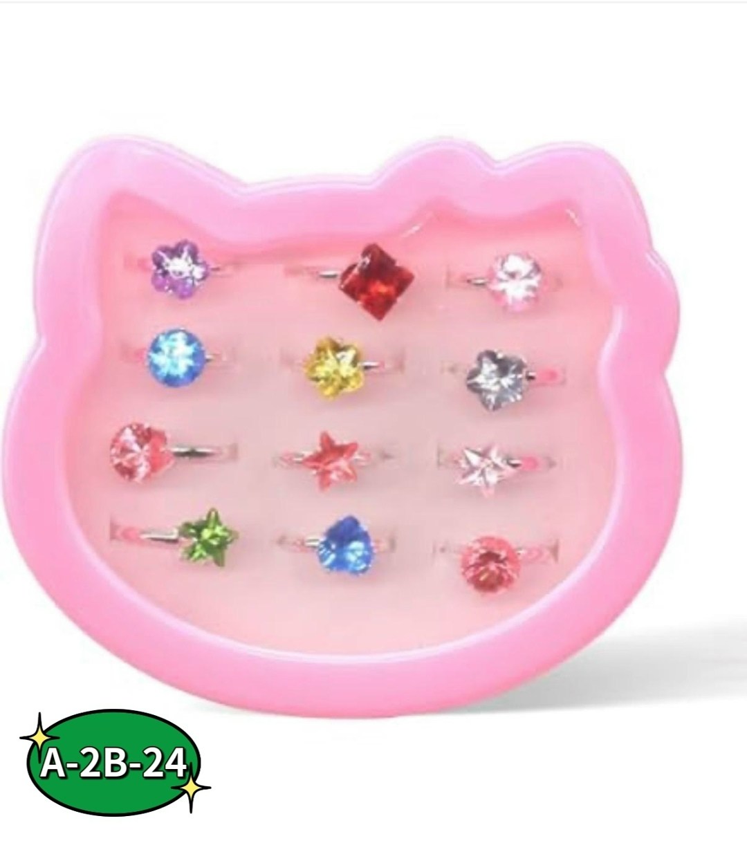 кольца детские,детские колечки,набор колечек для девочки,кольца для девочек,набор детских колечек