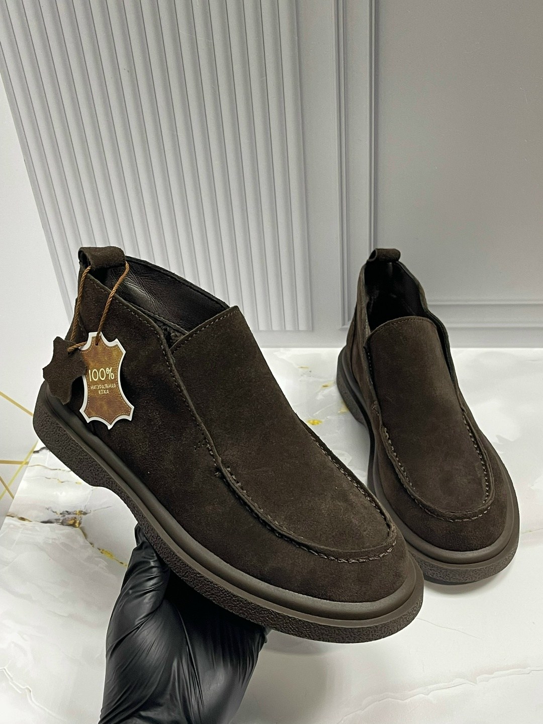 ,лоферы мужские замшевые loro piana,лоферы мужские,замшевые ботинки,ботинки на меху