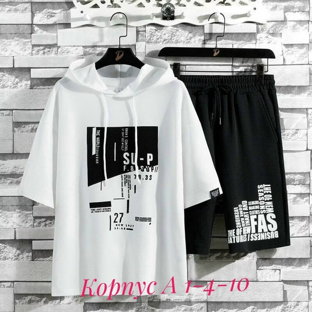 одежда с принт,футболка и шорты комплект,мужской спортивный костюм летний,спортивные костюмы