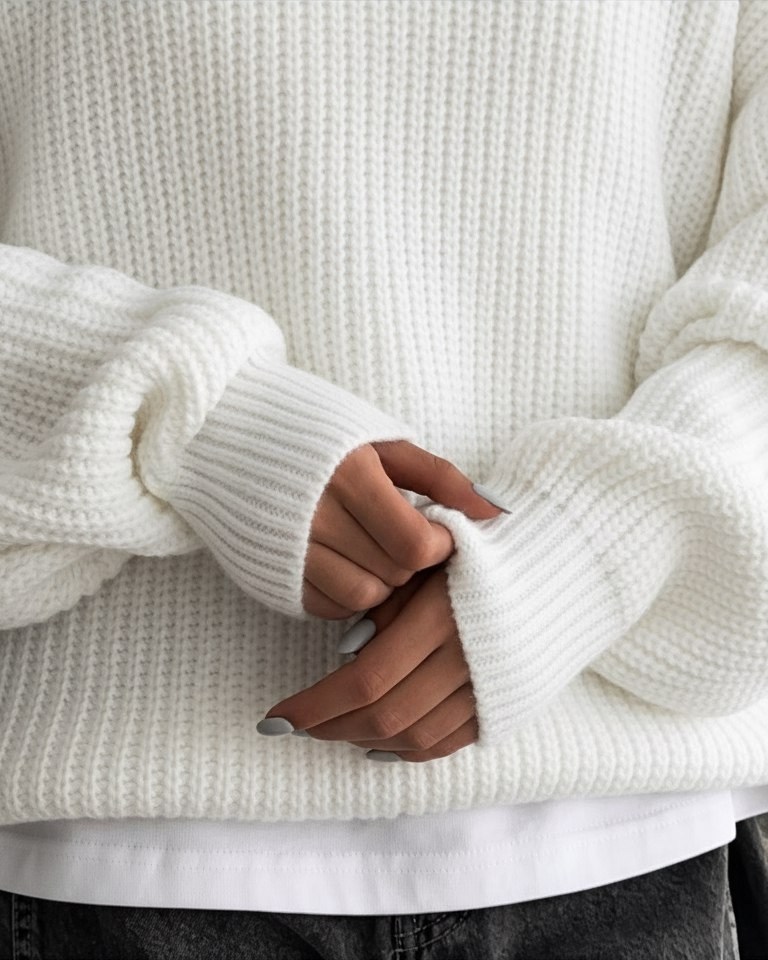 джемпер оверсайз,вязаный свитер оверсайз,модные свитера,женский свитер,вязаные джемпера