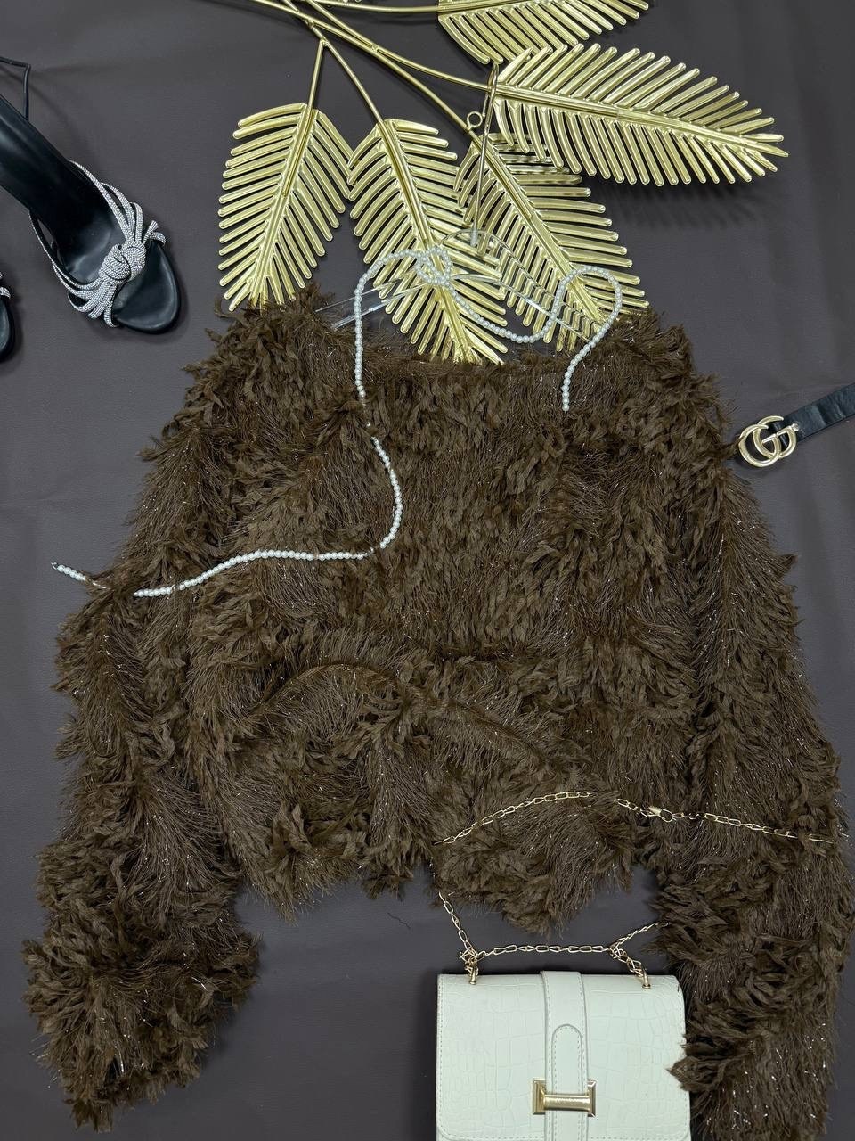 джемпер emberens,свитер травка,коричневый джемпер,джемпер,джемпера женские