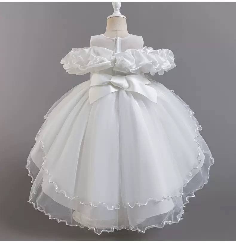 праздничное платье для девочки,платье для девочек,детская белая бальная платья,платье для маленьких девочек,праздничное платье