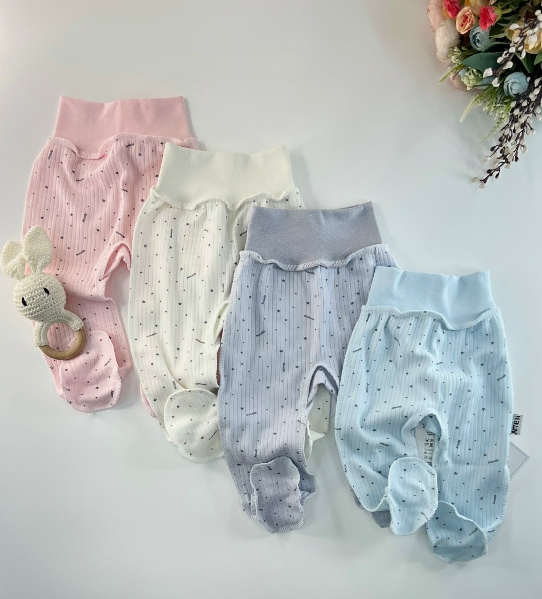 ползунки для новорожденного,ползунки амелли,штанишки ползунки,одежда для новорожденного,носки комплект