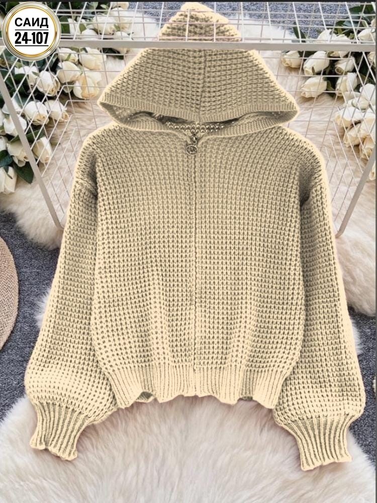 вязаная кофта,вязаные кардиганы,женская кофта,женский вязаный кардиган с капюшоном,вязанная кофта