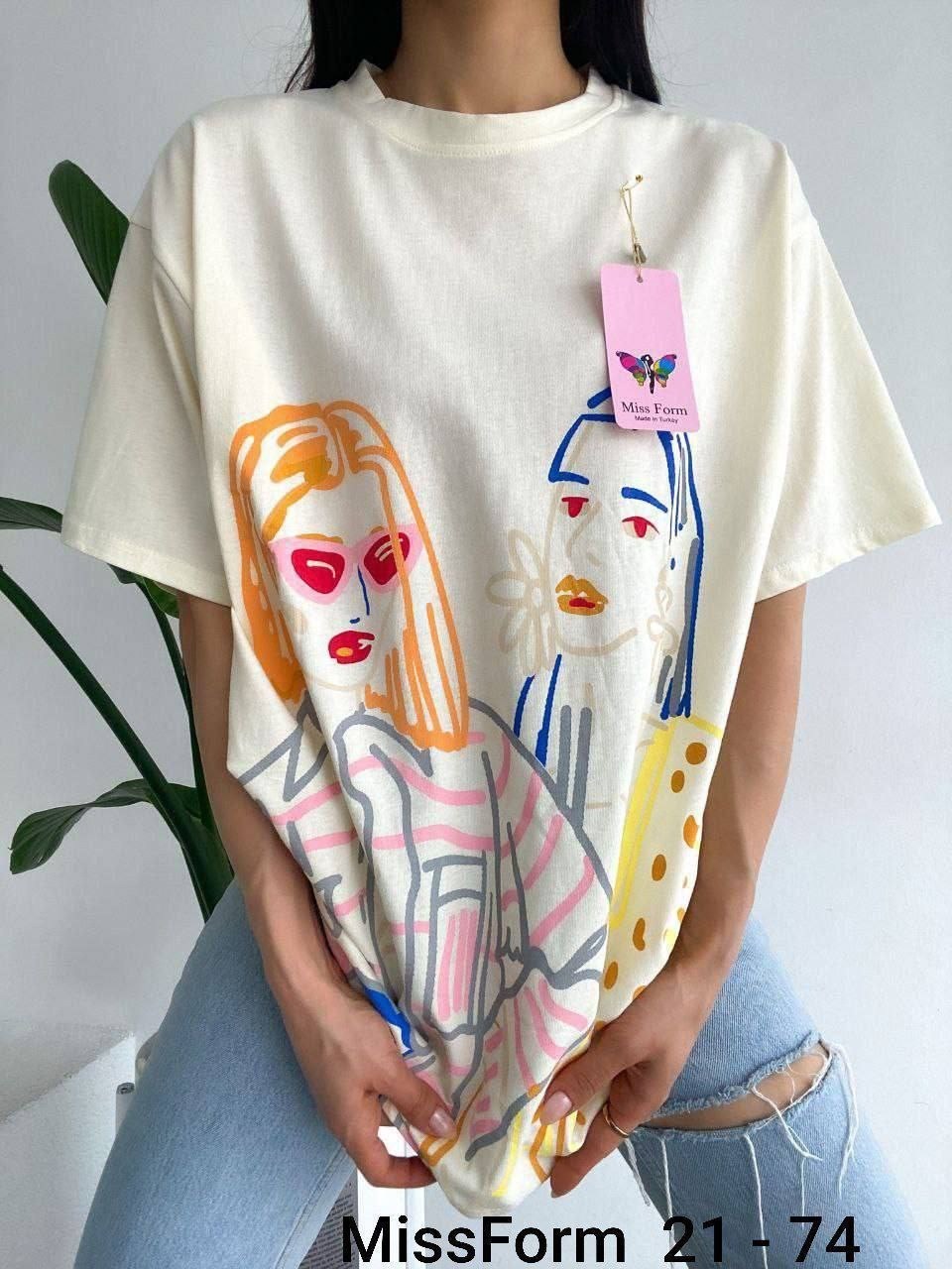футболка с принтом удлиненная,футболки с принтами,футболки оверсайз женские,футболки женская,футболка оверсайз варенка с принтом