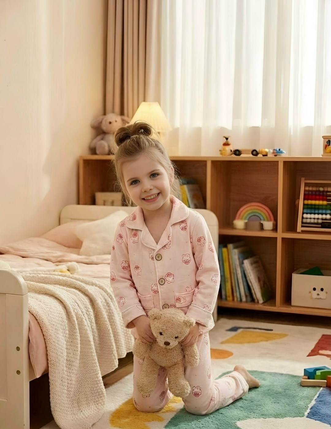 девочка в пижаме,пижамы детские,детская пижама,пижамы для малышей,детская пижама для мальчика и девочки