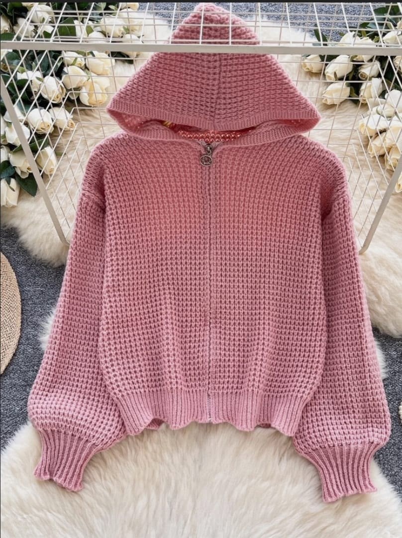 вязаная кофта,женский вязаный кардиган с капюшоном,вязаные кардиганы,свитера с капюшоном,кардиган с капюшоном вязаный