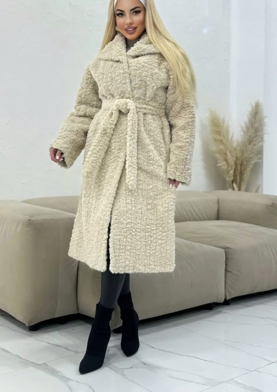 кардиган альпака,кардиган пальто,пальто барашек,меховое пальто,стильное пальто