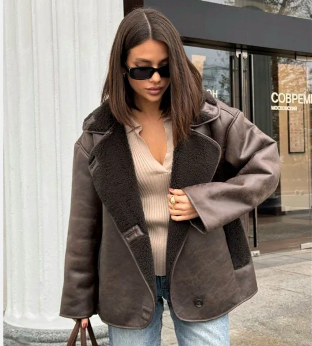 дубленка женская,дубленка женская зимняя,зимняя дубленка,дубленка женская авиатор,стильная дубленка