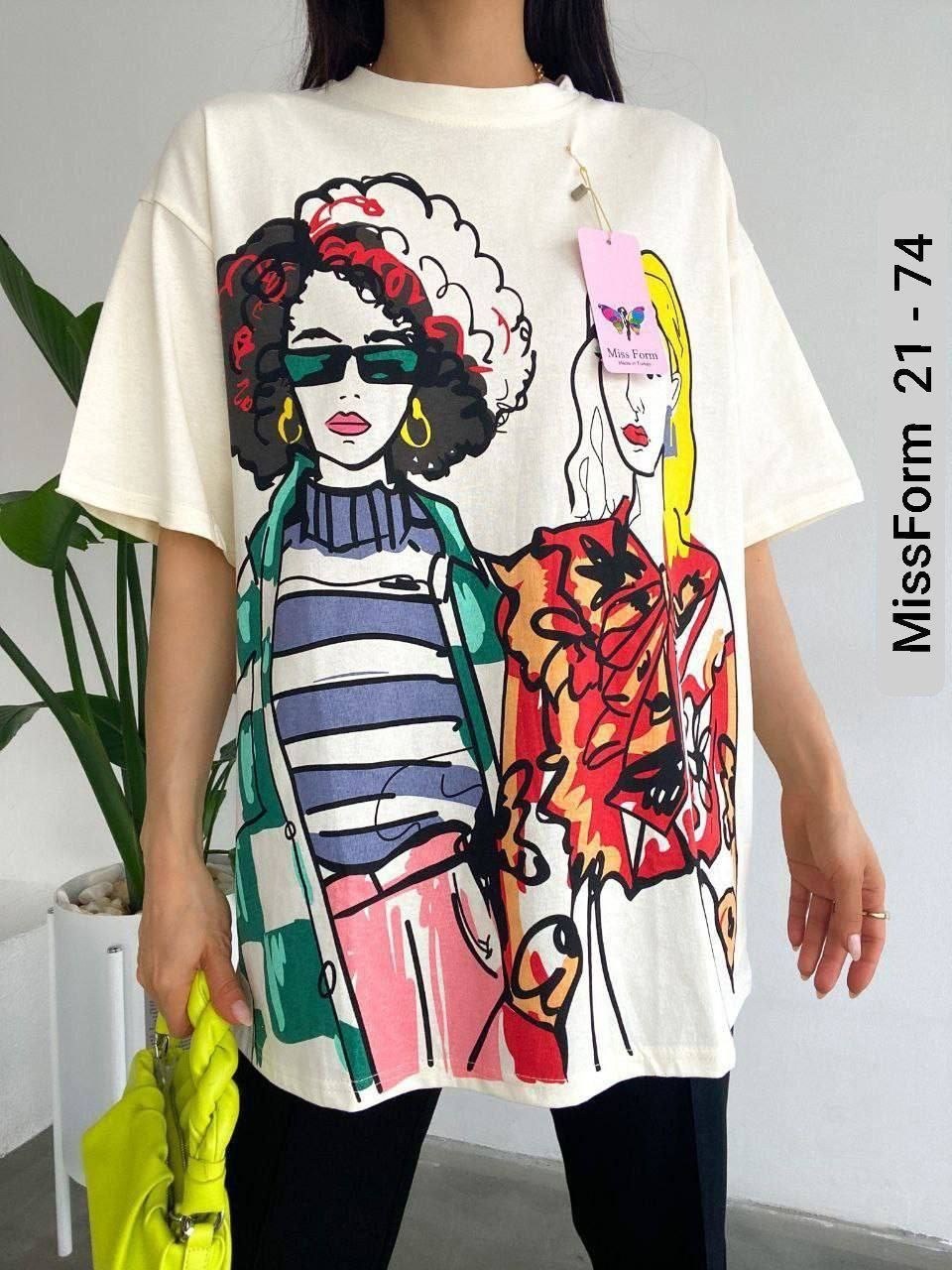 женская футболка, ,женская майка,футболка оверсайз,принты на футболки оверсайз