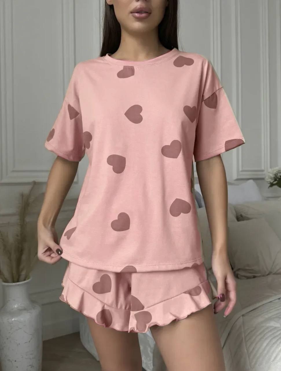 домашняя одежда пижама,пижамы женски,комплект пижама,пижама с шортами и футболкой,пижаме