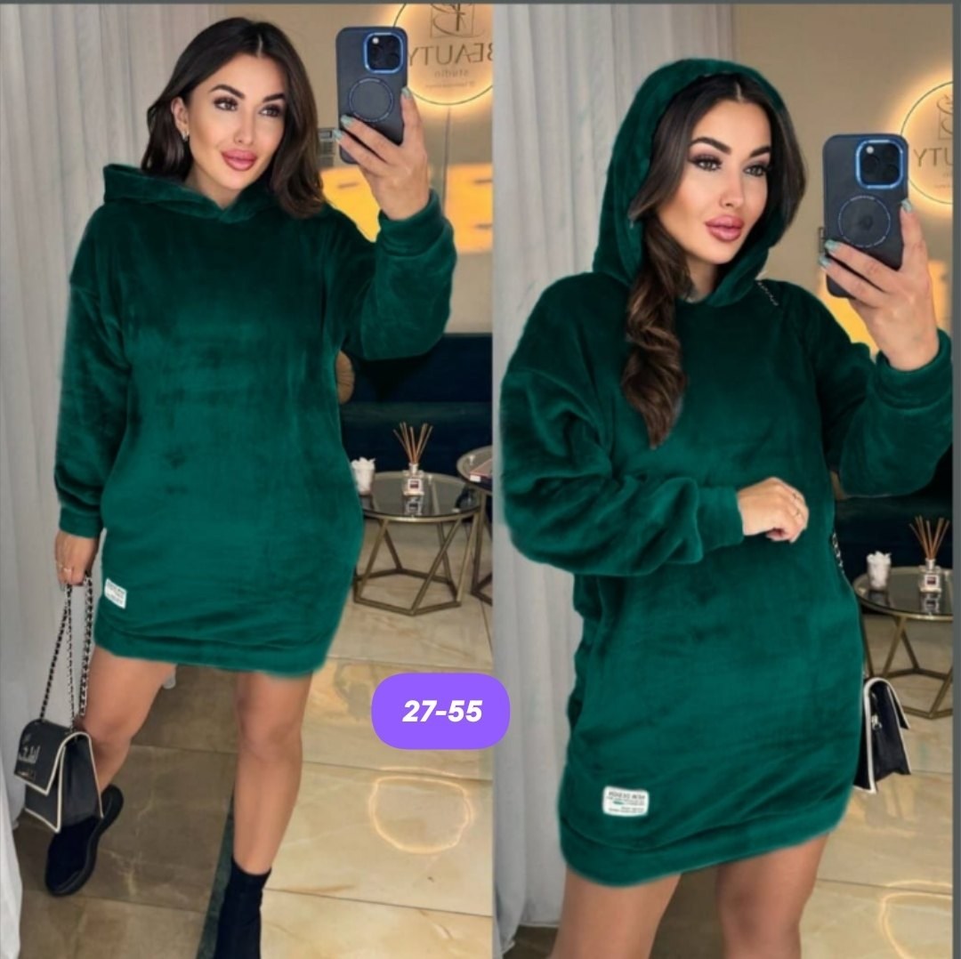 платье туника теплая,платье с капюшоном теплое,платье с капюшоном,велюровая платья,платье худи с капюшоном