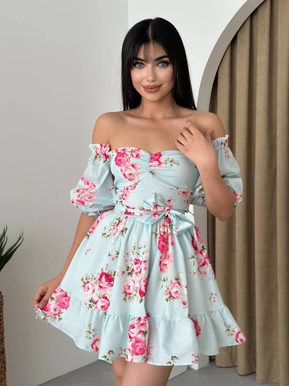 платье летнее,платье,голубое платье,нежное платье,mini elbise