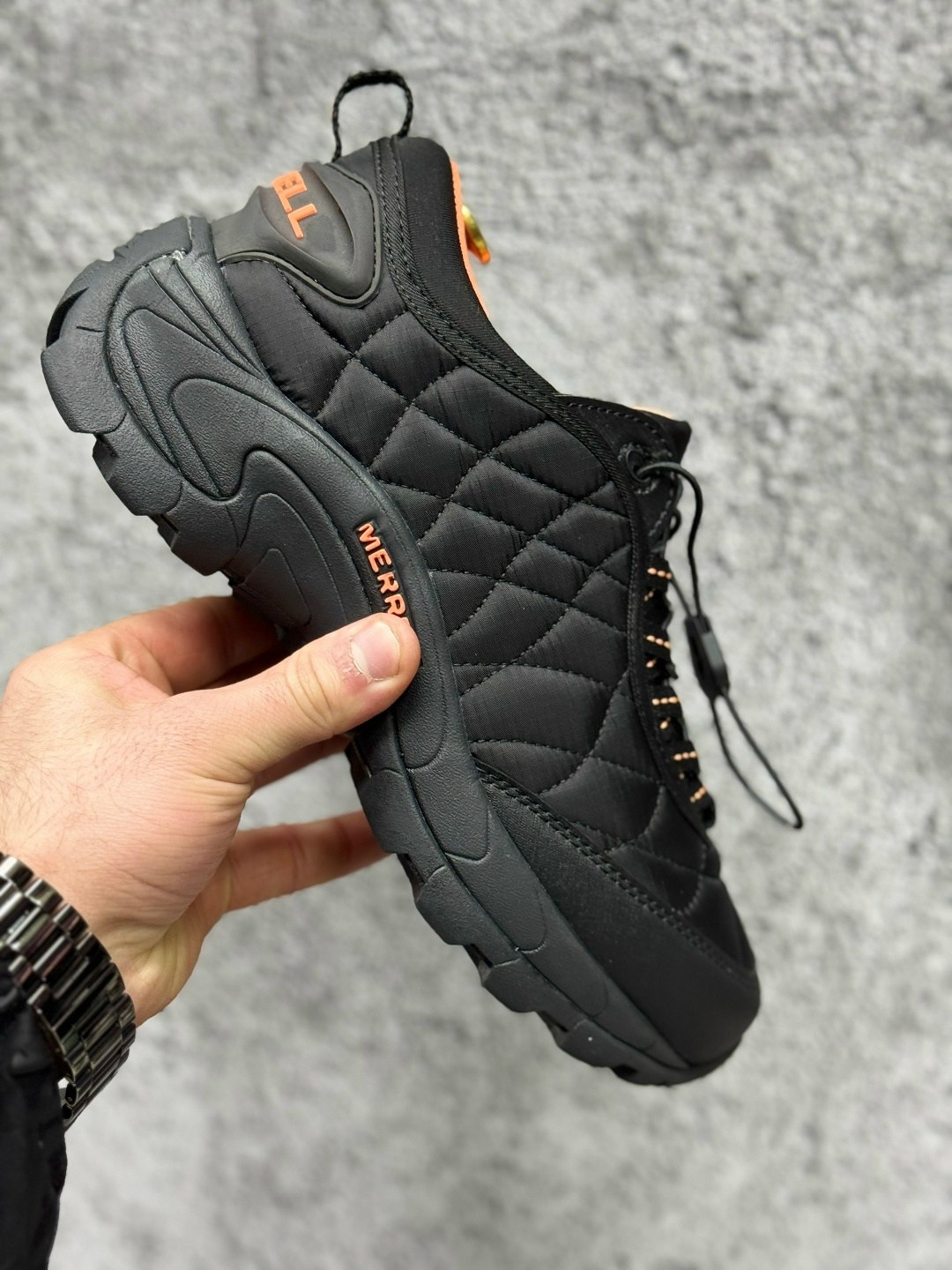 мужские кроссовки merrell,зимние кроссовки merrell,кроссовки мужские на зиму мерелл,merrell ice cap moc 2 black/orange,merrell ice cap moc 2