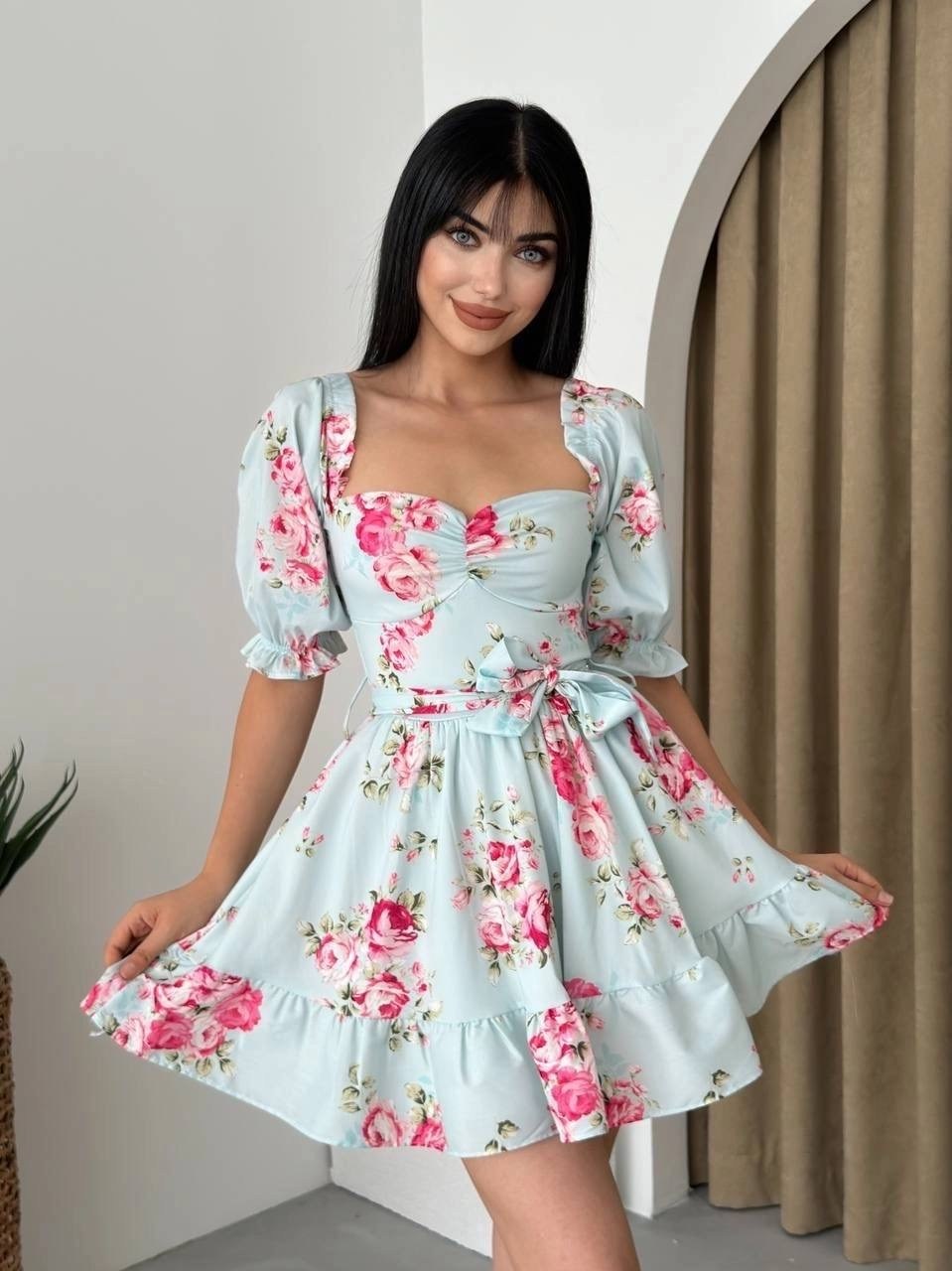 платье летнее,платье,голубое платье,нежное платье,mini elbise