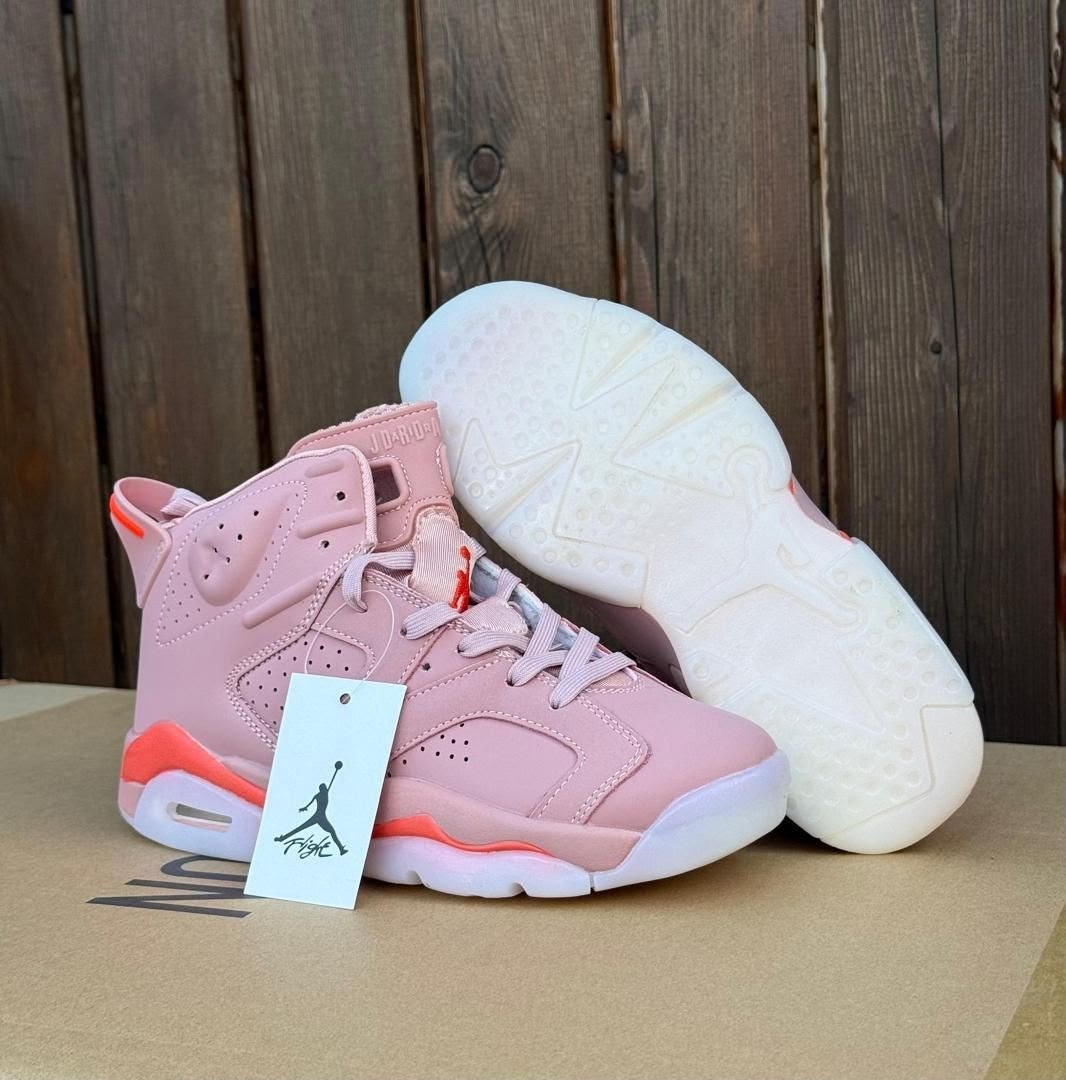 nike air jordan 6,nike air jordan 6 retro,розовые джорданы,wmns air jordan 6 retro,баскетбольная