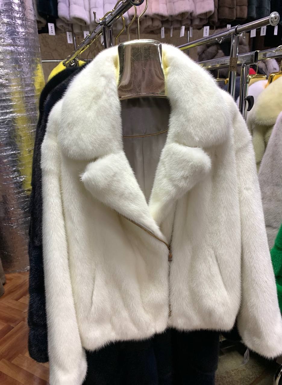 женская шуба,шубка,короткая шуба,шуба из искусственного меха норки,белая норковая шуба