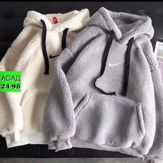 худи барашек nike,плюшевое худи,женская теплая толстовка с капюшоном,толстовка кофта,толстовки худи