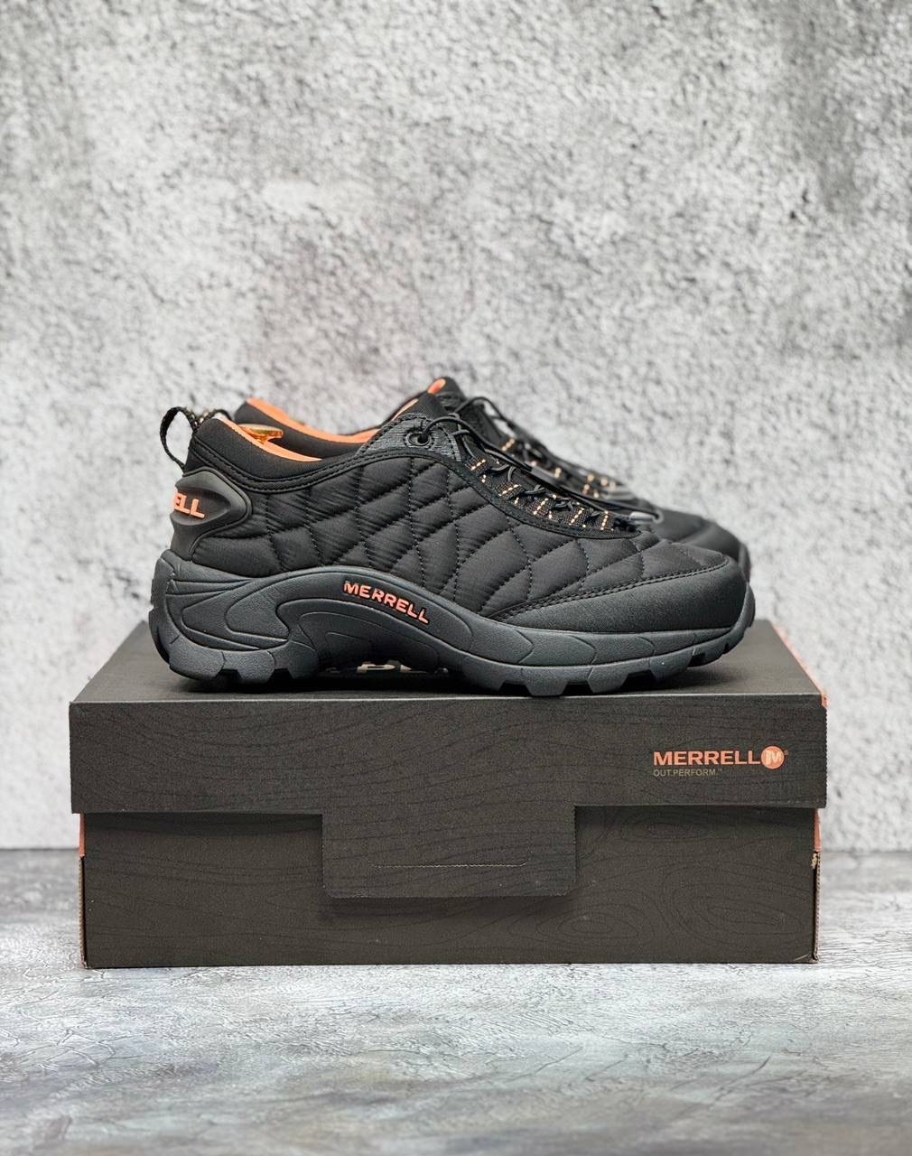 мужские кроссовки merrell,зимние кроссовки merrell,merrell ice cap moc 2 black/orange,кроссовки мужские на зиму мерелл,merrell ice cap moc 2