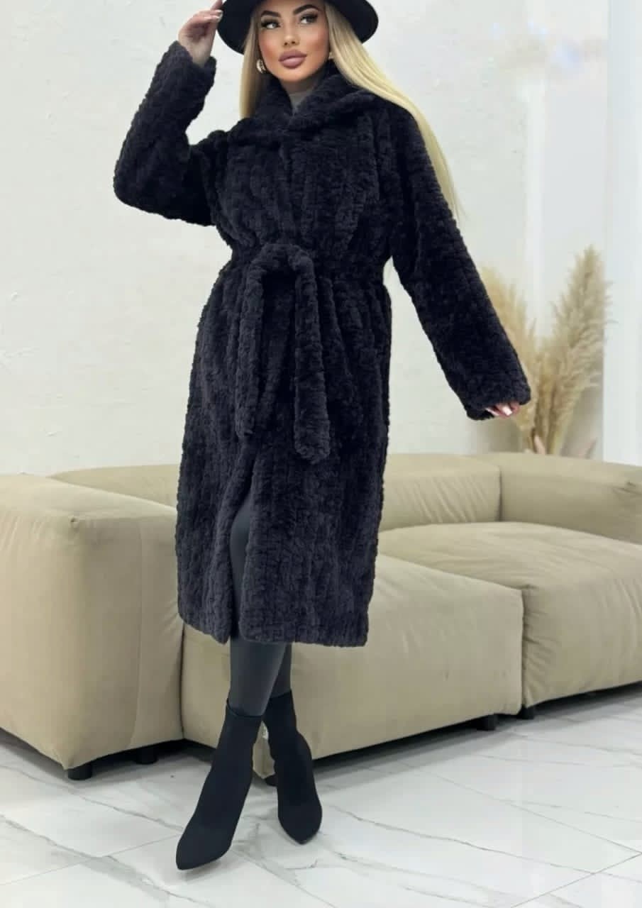 кардиган альпака,кардиган пальто,пальто барашек,меховое пальто,стильное пальто